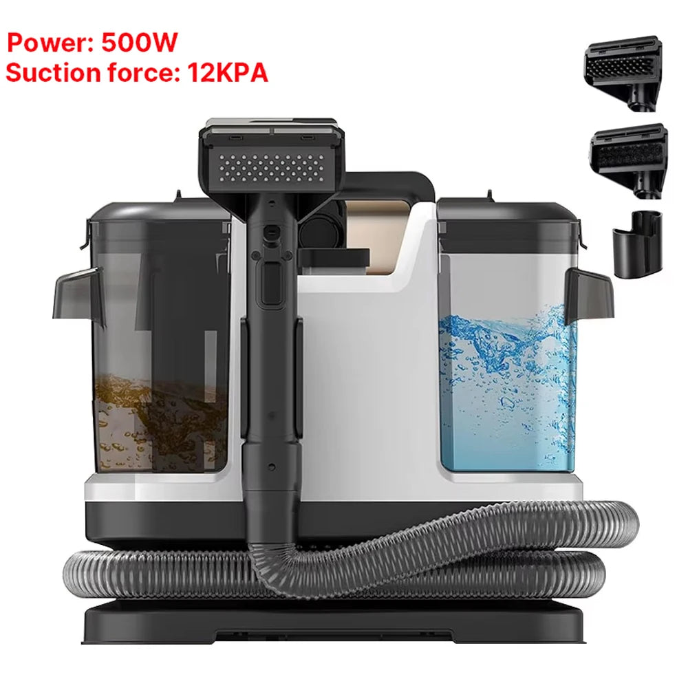 Portable Carpet Cleaner 750W 15KPa Portable Spot Cleaner for Car Sofa Pet Hair, Spray Suction Upholstery Clean Machine