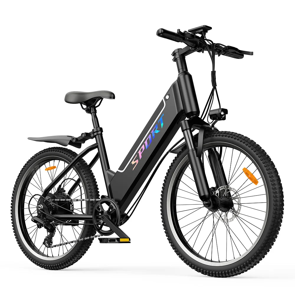 DEEPOWER F26 Electric Bike 48V 7.8AH 750W Adult Electric Bicycle 26 Inch LED Display Mountain Ebike