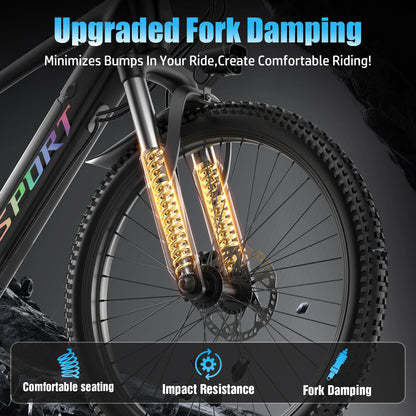 DEEPOWER F26 Electric Bike 48V 7.8AH 750W Adult Electric Bicycle 26 Inch LED Display Mountain Ebike