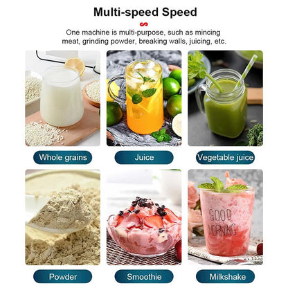 2000W due Commercial Blender Stationary Food Processor Ice cookies for Food 2-in-1 High Power Juicer Blender