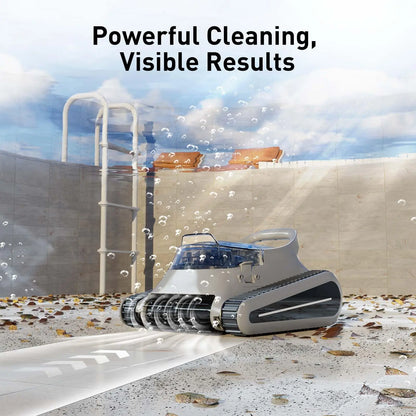 (2025 New) Seauto Crab Pro Robotic Pool Vacuum, Wall-Climbing Robot, Suitable for Walls and Floors of 2000 Square Feet