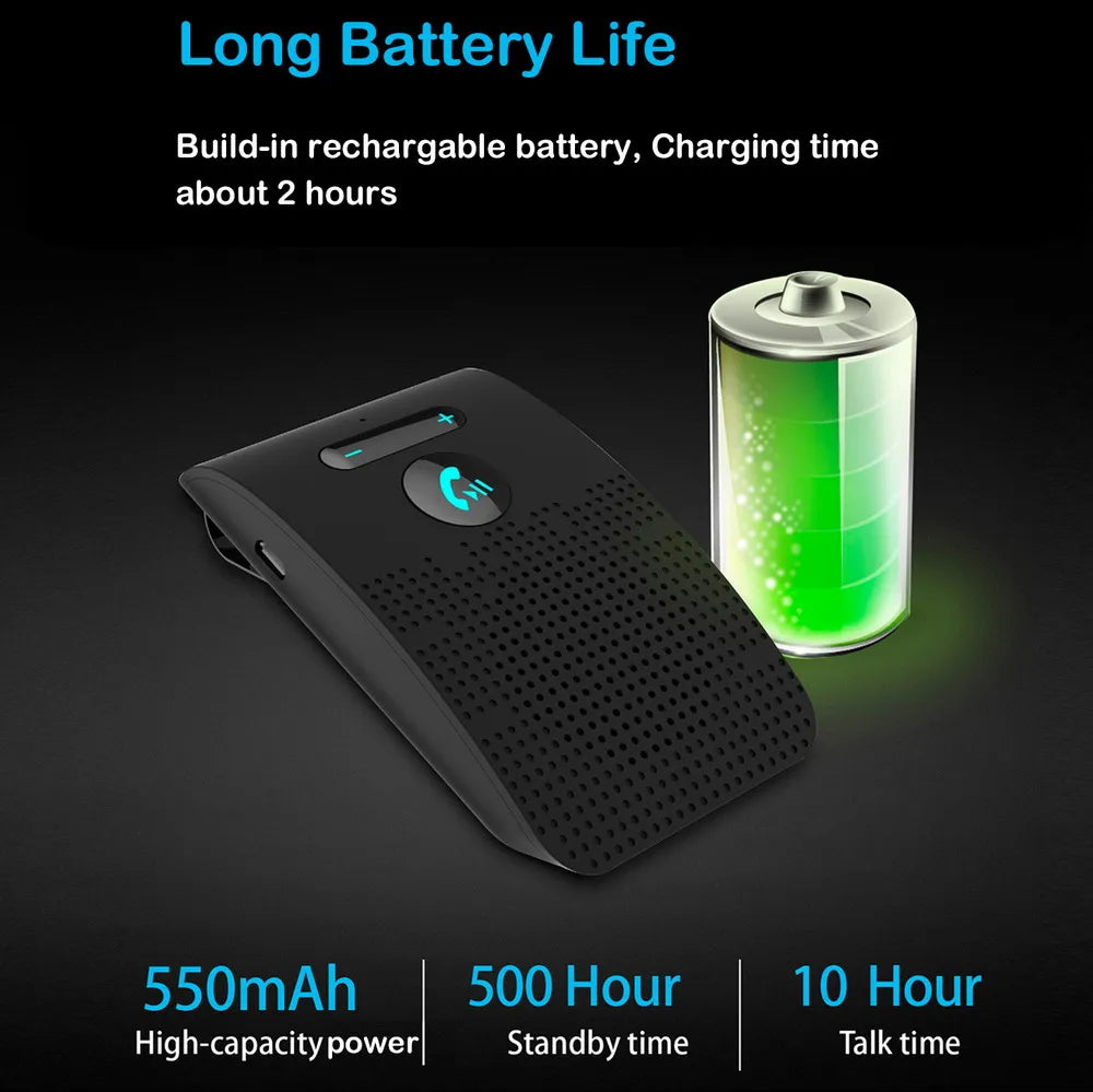 Dispositivo de manos libres Bluetooth 5.0 para coche