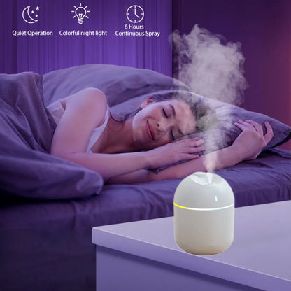 Humidificador con luces LED silencioso