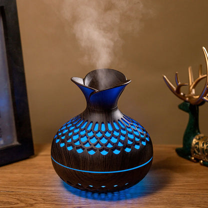 Humidificador Jarron de madera
