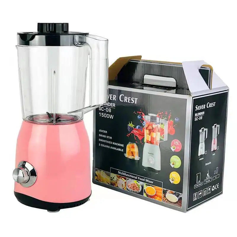 1500W Kitchen Countertop High Speed Blender Mixer Juicer  Powerful Blender Fruits Nuts Ice Smoothie Blender household grinder