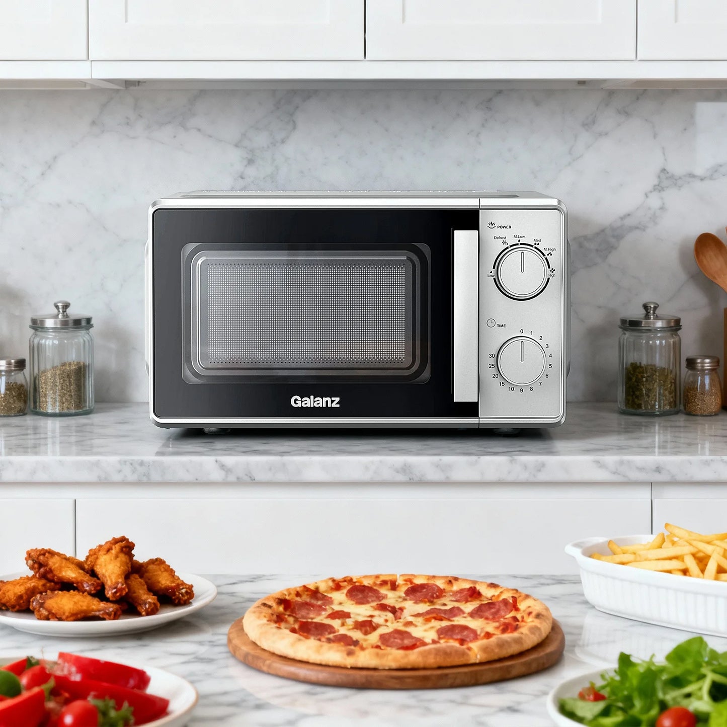 Galanz 20L Compact microwave oven 700W Six Stages Firepower Easy To Handy heater And Thaw Quick-boiling microwave oven