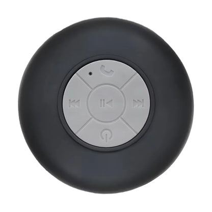 Waterproof Bluetooth Speaker with Colorful LED Lights, Strong Suction Cup & Phone Holder, Portable Mini Speaker for Outdoor/Show