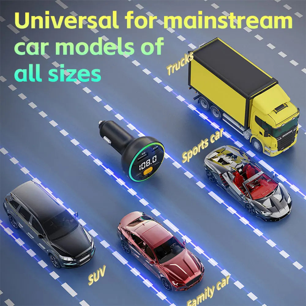 LUTU Transmisor FM bluetooth 5.3