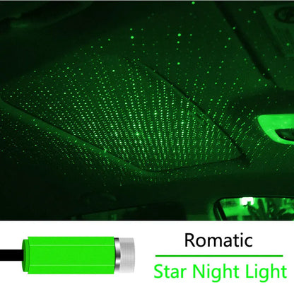 Proyector LED para techo de coche Star Night USB