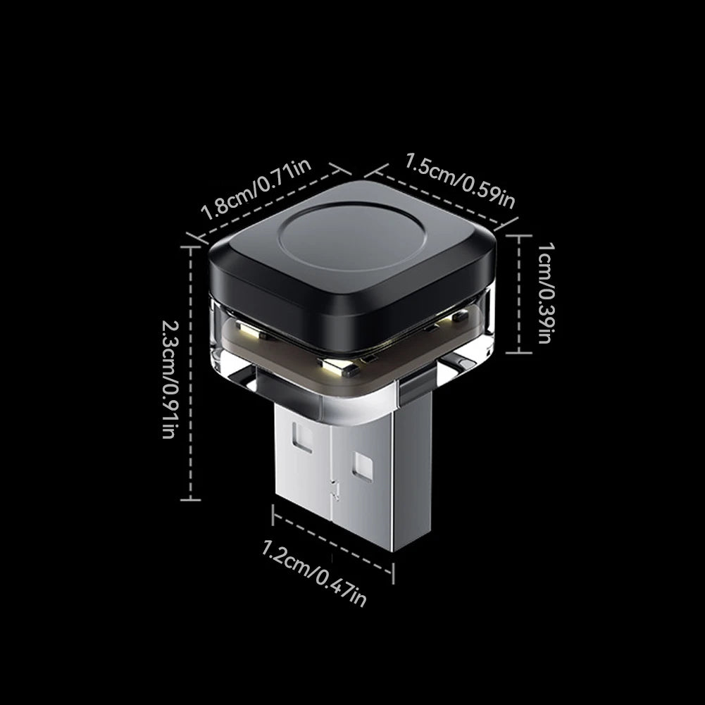 Luz ambiente LED USB para coche