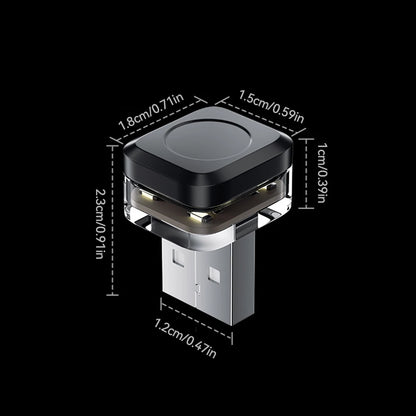 Luz ambiente LED USB para coche