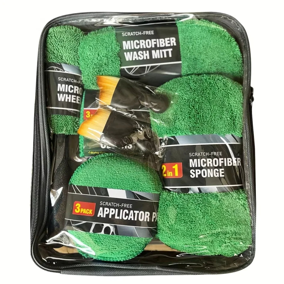 Kit de limpieza de microfibra para coche 11 und