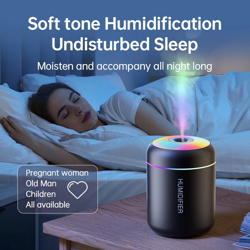 Mini Humidificador USB y luces LED
