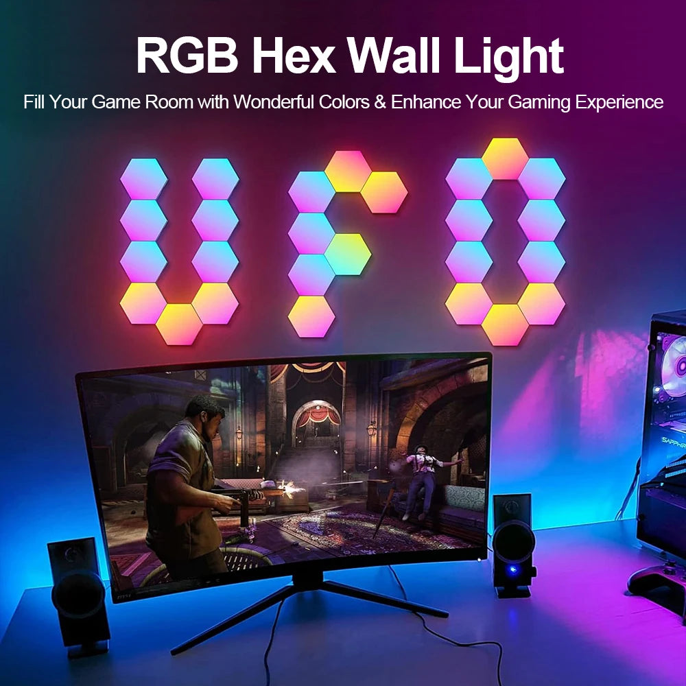 Luz LED RGB Hexagonal