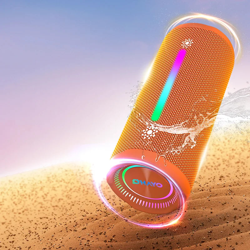 OHAYO X10MAX Bluetooth Speaker 35W - IPX7 Waterproof, Powerful Stereo Sound, 24H Playtime, TWS Pairing, Dazzling Lights, Bass Up