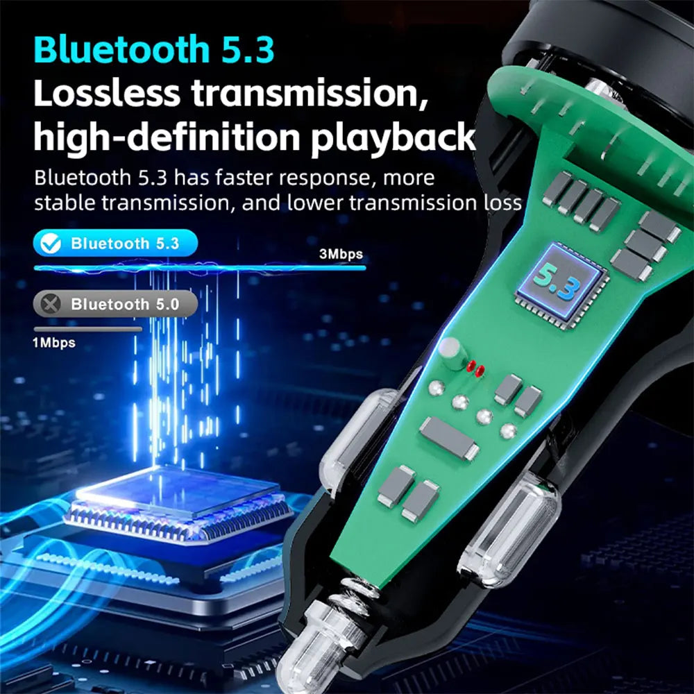 LUTU Transmisor FM bluetooth 5.3