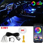 Kit LED de luces de neon para interior se coche