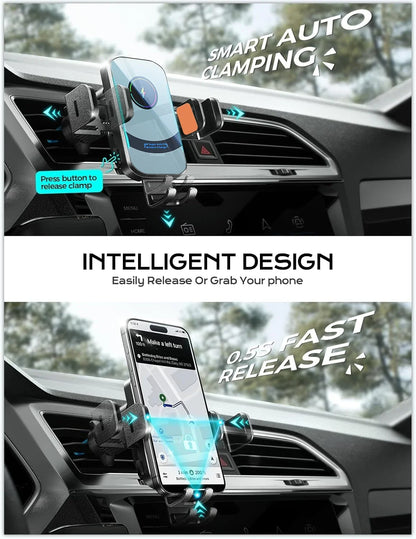 UYUXIO Cargador inalambrico para coche Iphone & samsung