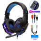 Gaming Headset with Mic and LED Light for PC Laptop Computer Cellphone PS4 Xbox 3.5mm Wired Stereo PC Gaming Headset Gifts