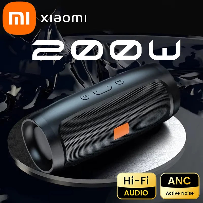 2025NEW XIAOMI Portable Bluetooth Speaker Wireless High Fidelity Surround Sound Box Outdoor Waterproof Camping Party Loudspeaker