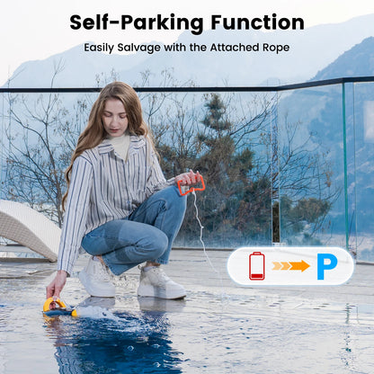 EVERCROSS BOT Y10 Pool robots, 100 min floor cleaning, 120m ² cleaning area, self parking function, 180 μm filter