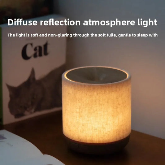 Essential Oil Diffuser with Fabric Cover and Night Lamp Ultrasonic Aroma Diffuser  Humidifier  Lights Room
