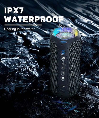 Ortizan 40W Portable Speakers Bluetooth 5.3 Bass Subwoofer Wireless IPX7 Waterproof TWS Outdoor Travel Speakers Suporrt TF/AUX