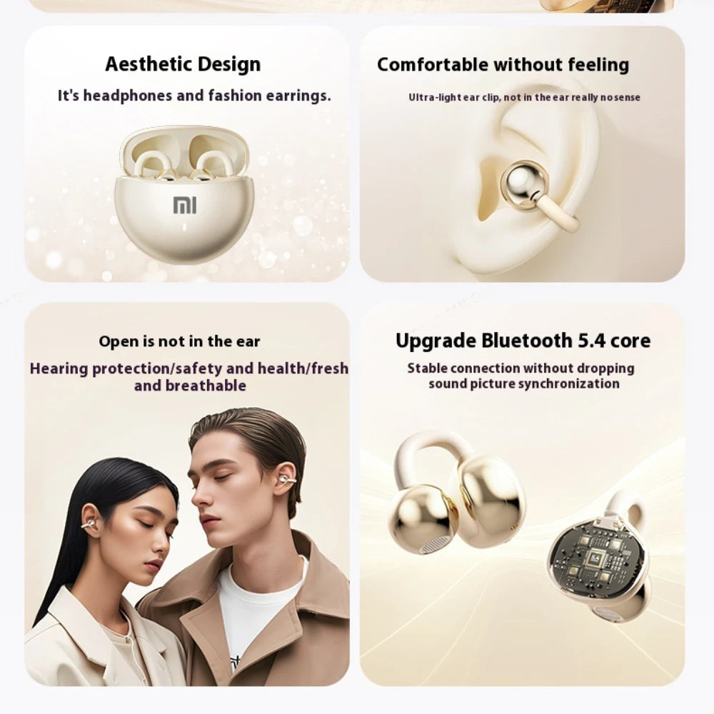 Xiaomi Upgraded Dual Bluetooth Earbuds with Berlin 9D Stereo Sound 24H Comfort Fit Noise Leak-Proof Technology IPX5 Waterproof