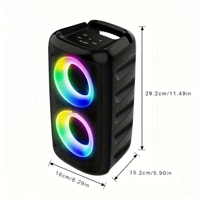 Portable Wireless HIFI Bluetooth Speaker Home Theater Sound System with Wired Mic High Definition Pure Sound U Disk TF Card AUX