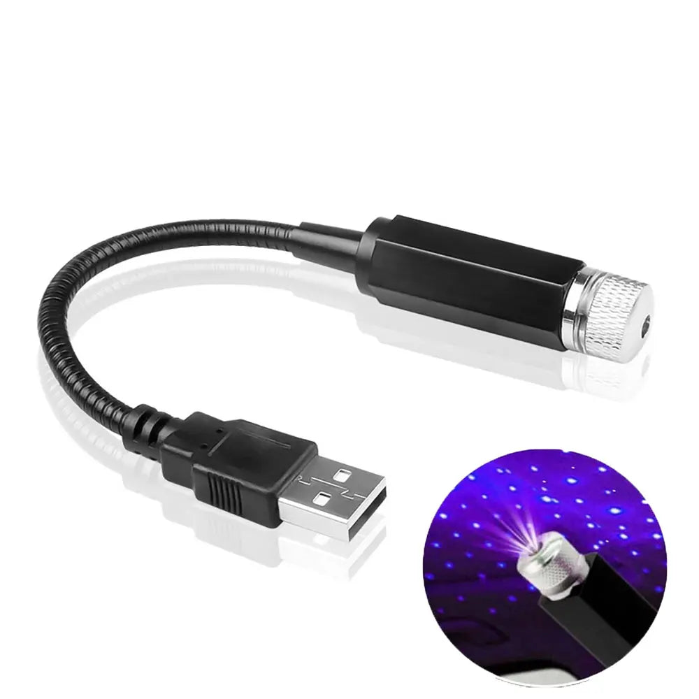 Proyector LED para techo de coche Star Night USB