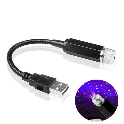 Proyector LED para techo de coche Star Night USB