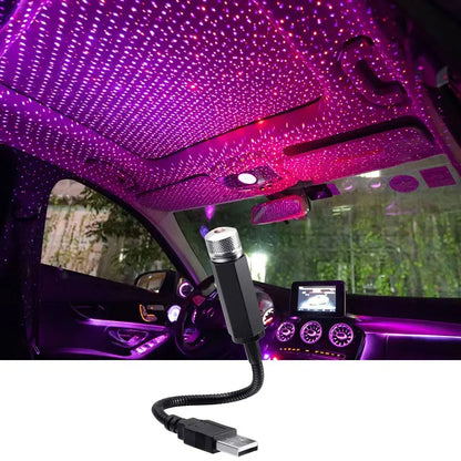 Proyector LED para techo de coche Star Night USB