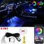 Kit LED de luces de neon para interior se coche