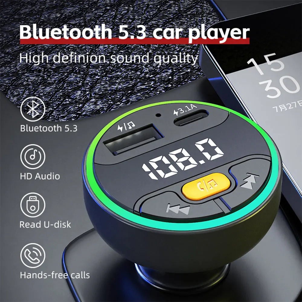 LUTU Transmisor FM bluetooth 5.3