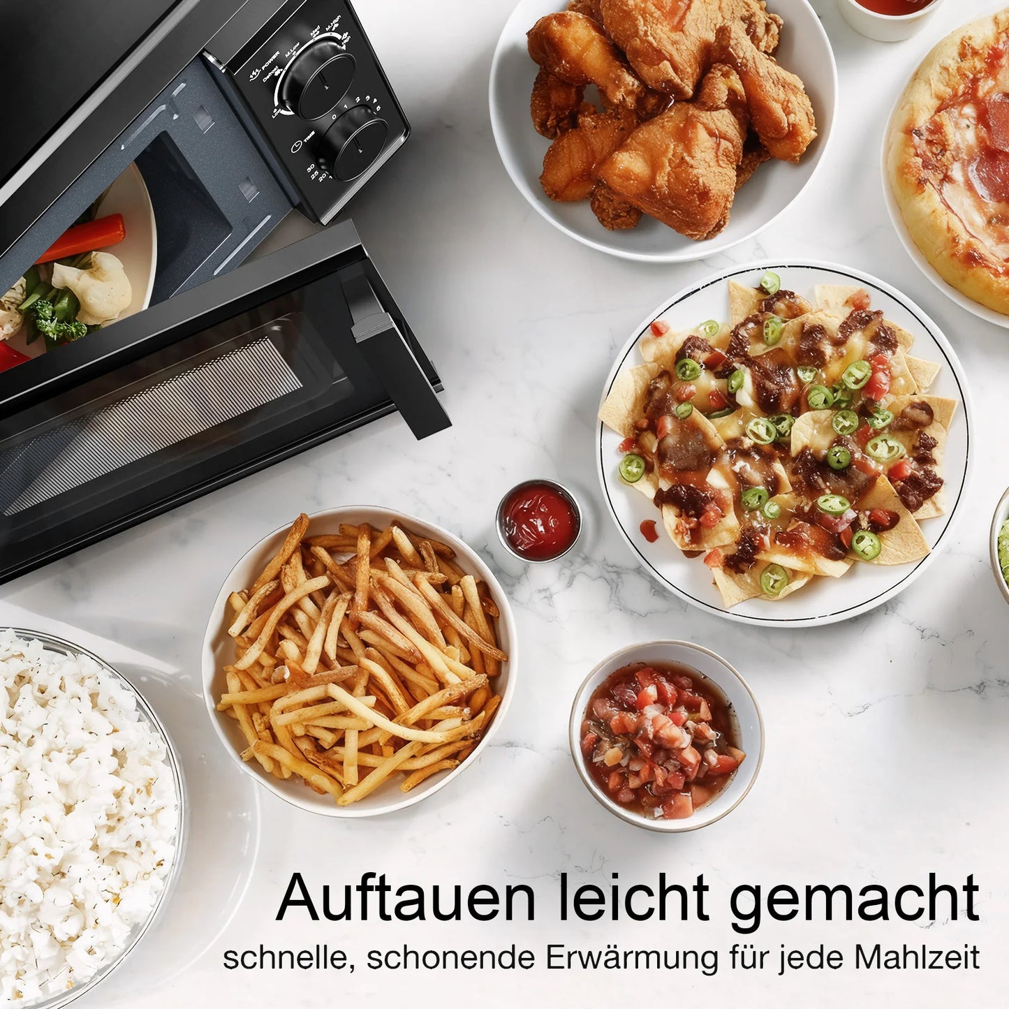 Galanz 20L Compact microwave oven 700W Six Stages Firepower Easy To Handy heater And Thaw Quick-boiling microwave oven