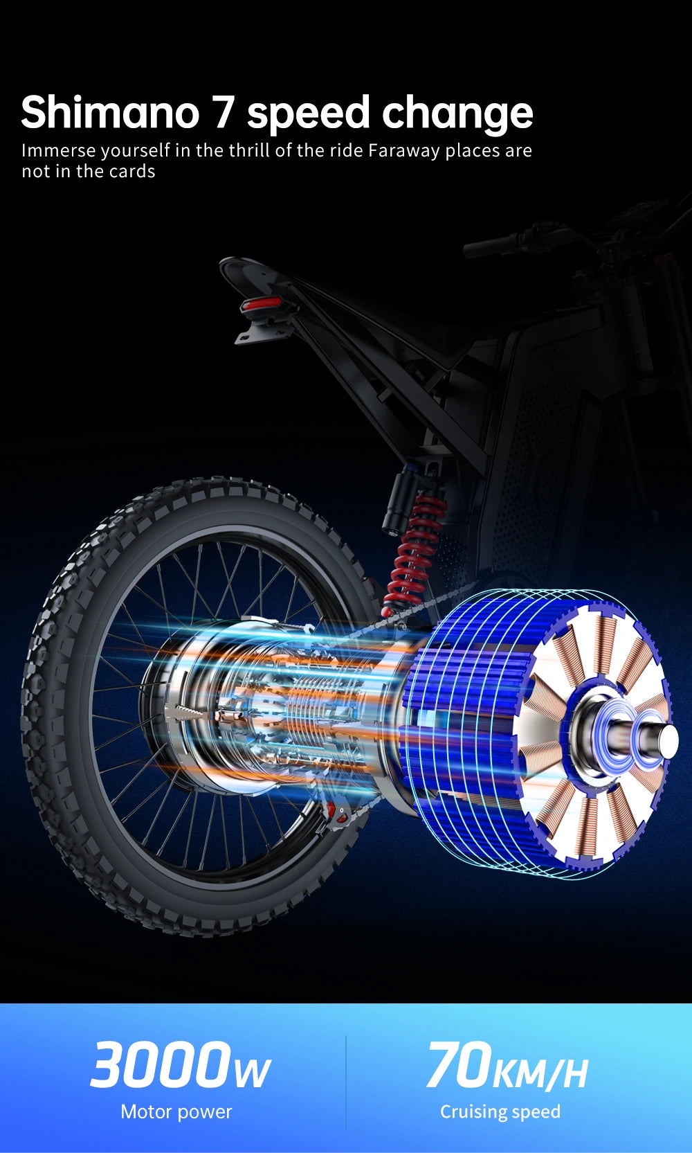 EKX X21 Max Electric Motorcycles 3000W Brushless Motors 60V30AH Lithium Battery Speed 85Km/h Adult Off Road E-Motorcycle