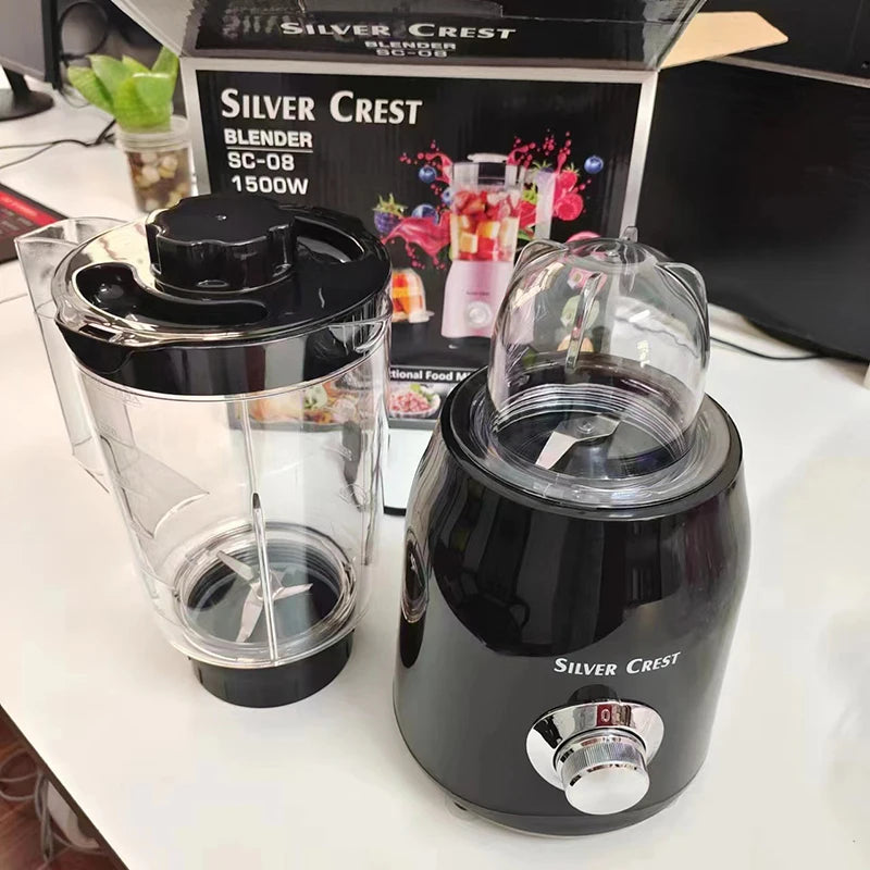 1500W Kitchen Countertop High Speed Blender Mixer Juicer  Powerful Blender Fruits Nuts Ice Smoothie Blender household grinder