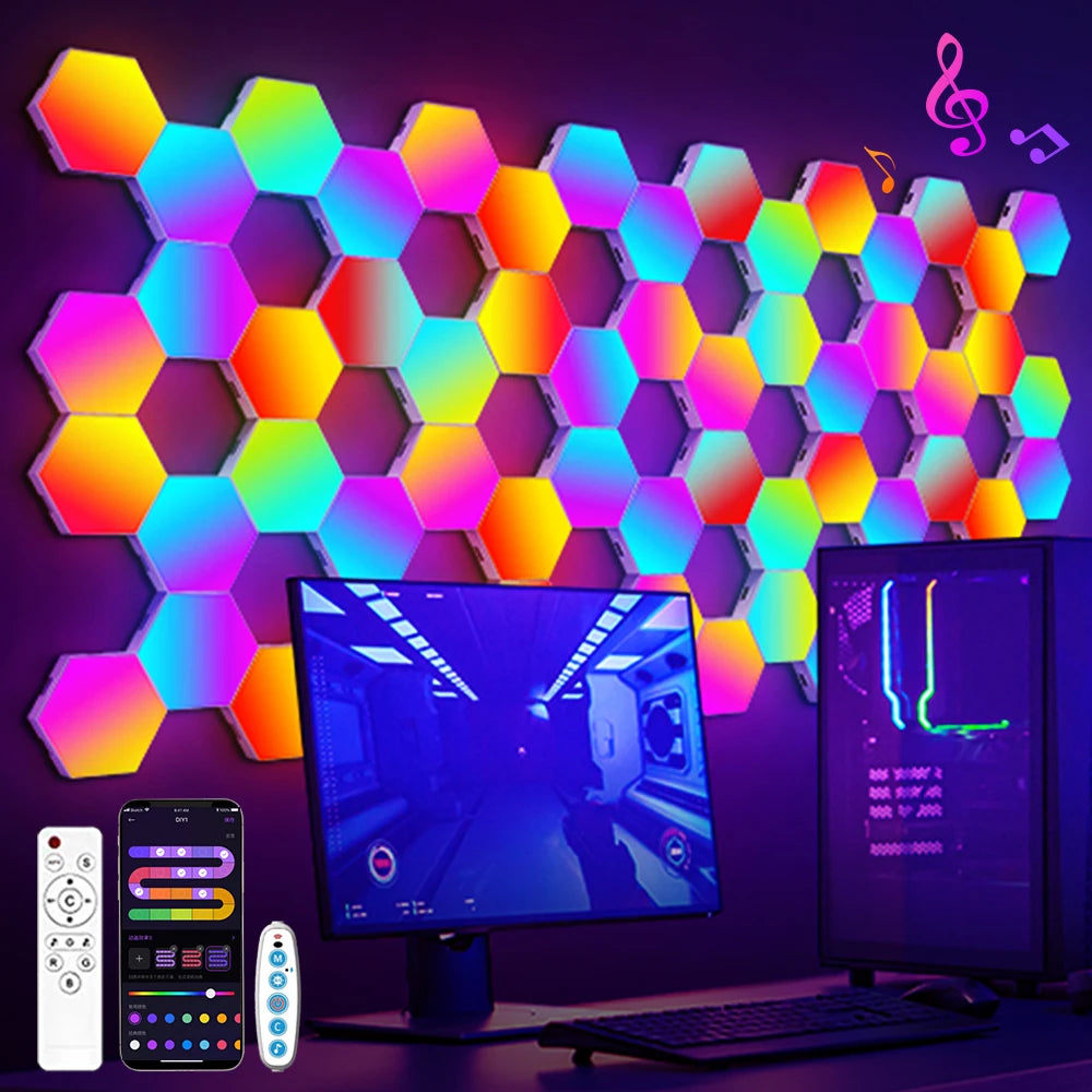 Luz LED RGB Hexagonal