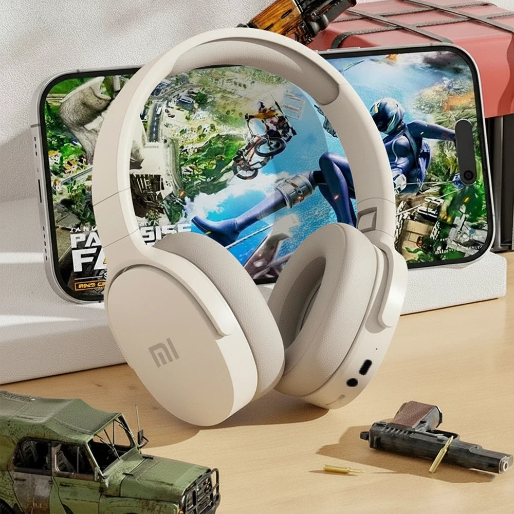 Xiaomi Wireless Bluetooth Earphone Skin Friendly Stereo Hifi Headset Over-ear Wireless Headphones Long Battery for Game Sport