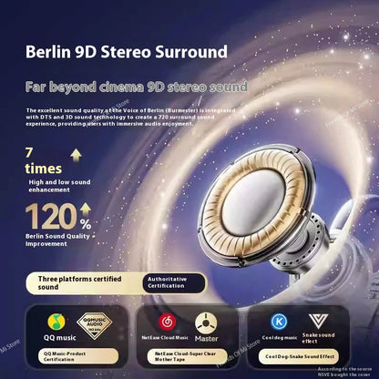 Xiaomi Upgraded Dual Bluetooth Earbuds with Berlin 9D Stereo Sound 24H Comfort Fit Noise Leak-Proof Technology IPX5 Waterproof